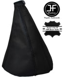 BLACK & BLACK LEATHER MANUAL GEAR GAITER FITS FIAT COUPE FA/175 1993-2000