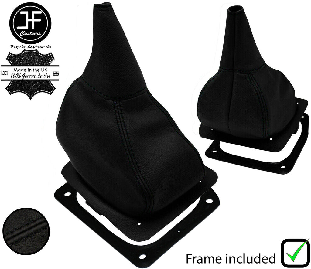 BLACK STITCH LEATHER SHIFT+PLASTIC FRAME FOR TOYOTA COROLLA LEVIN AE86 83-87