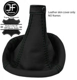 BLACK STITCHING FITS ALFA ROMEO MITO GEAR GAITER 2008-2015 TOP GRAIN LEATHER