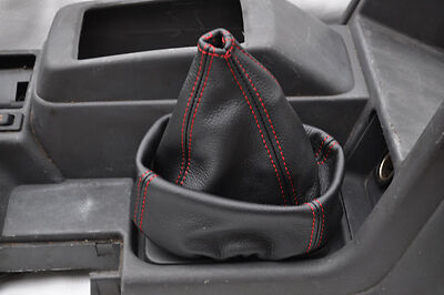 red stitch FITS MITSUBISHI 91-00 SHOGUN PAJERO HI/LO LEATHER GAITER CUSTOM NEW