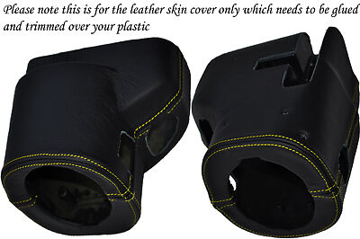 YELLOW STITCH FITS NISSAN SKYLINE R33 92-98 GTS GTST STEERING WHEEL SHROUD COVER
