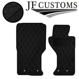 D GREY DIAMOND VINYL 2X TAILORED FLOOR CARPETS FOR MAZDA MX5 MK4 15-18 JF1