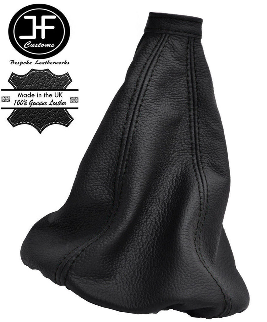 BLACK STITCHING REAL LEATHER MANUAL GEAR GAITER FITS ALFA ROMEO MITO 2008-2017