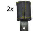 yellow stitch FITS VOLKSWAGEN T25 BUS VAN  2X FRONT SEAT BELT STALK COVERS
