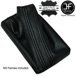 BLACK STITCH FITS AUDI A5 2007-2015 AUTO AUTOMATIC LEATHER GEAR GAITER