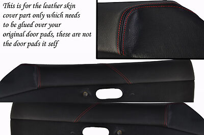 red stitching FITS MAZDA MX5 MK1 MIATA 89-97 2X DOOR CARD PADS LEATHER COVERS