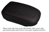 RED STITCH LEATHER ARMREST SKIN COVER FITS MITSUBISHI LEGNUM VR4 GALANT 96-04