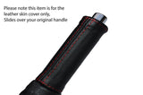 RED STITCH HANDBRAKE HANDLE LEATHER COVER FITS CHEVROLET AVEO 2008-2011