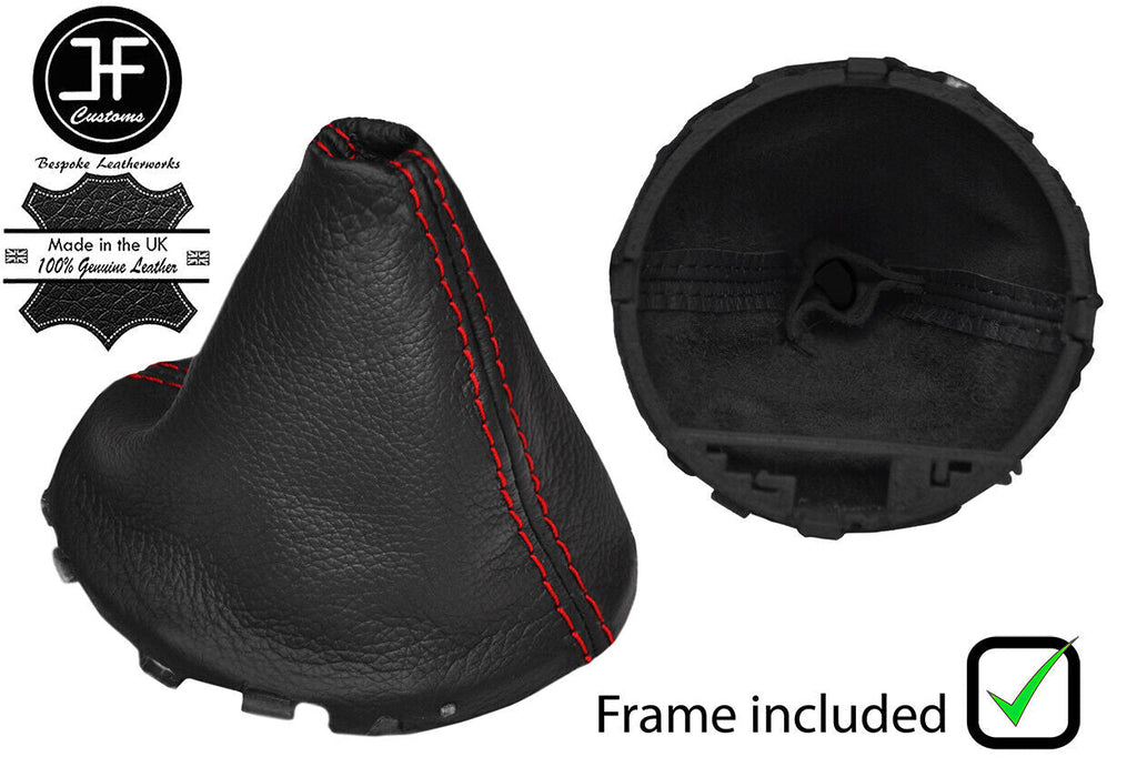 RED STITCH LEATHER AUTOMATIC GEAR+FRAME FOR MINI COUNTRYMAN PACEMAN R60 R61