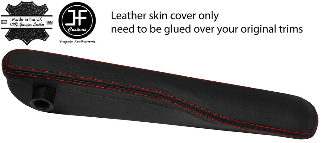 RED STITCH 2X SEAT ARMREST PAD LEATHER COVERS FITS RANGE ROVER VOGUE L322