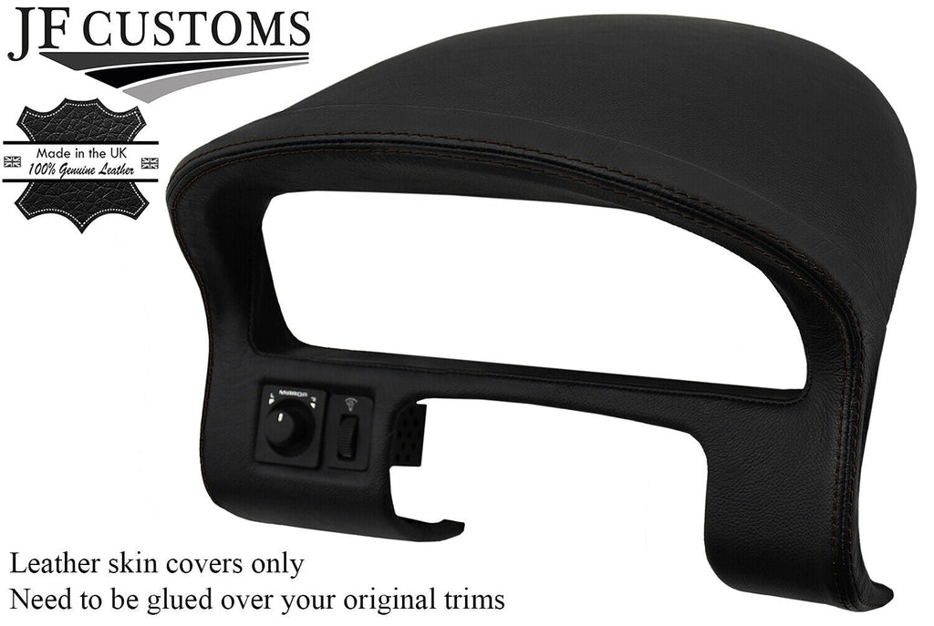 BROWN STITCH LEATHER SPEEDO + DASH COWL HOOD COVER FITS MG MGF MG TF 95-05