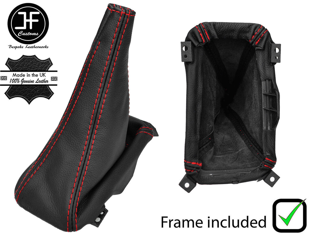 RED STITCH LEATHER GEAR +PLASTIC FRAME FOR MITSUBISHI SHOGUN PININ 00-05