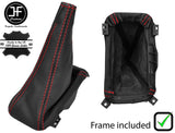 RED STITCH LEATHER GEAR +PLASTIC FRAME FOR MITSUBISHI SHOGUN PININ 00-05