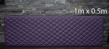 PURPLE LEATHER WITH PADDED DIAMOND STITCH 1Mx0.5M UPHOLSTERY FURNITURE AUTO