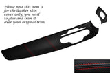 RED STITCH TWO PIECE DASH TRIM LEATHER COVERS FITS ALFA ROMEO GIULIETTA 10-14