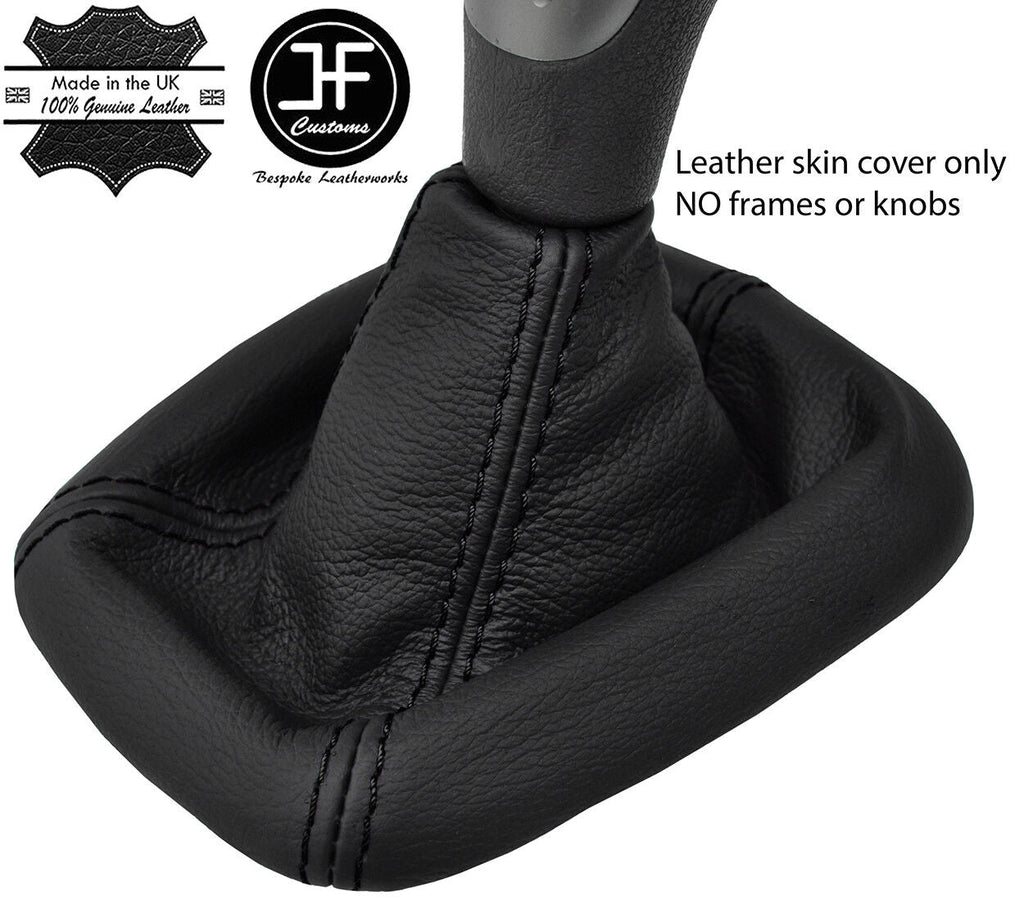 BLACK STITCH REAL LEATHER MANUAL GEAR GAITER FITS VOLVO S40 V40 1999-2004