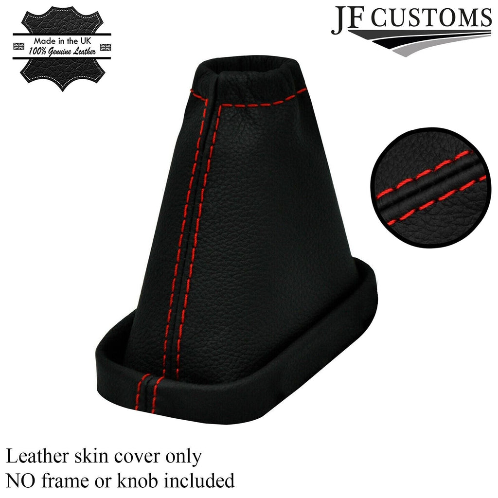 RED STITCH LEATHER MANUAL GEAR GAITER FOR NISSAN MICRA K12 2006-2010 CUSTOM NEW