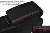RED STITCHING  LEATHER ARMREST SKIN COVER FITS AUDI A7 2010-2014 CUSTOM NEW