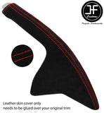 RED  STITCHING HANDBRAKE GAITER SUEDE COVER FITS HONDA ACCORD 1998-2002