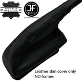 BLACK STITCH LEATHER COVER HANDBRAKE GAITER OVER RUBBER FOR FORD GRANADA MK1