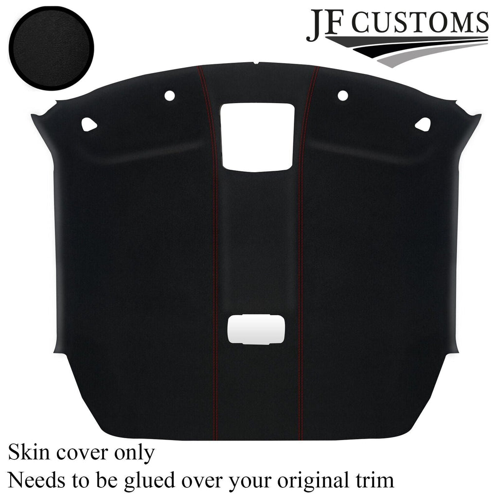RED STITCH LUXE SUEDE HEADLINER COVER FOR NISSAN SKYLINE R35 CUSTOM NEW