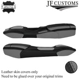 BLACK GREY FULL CENTRE CONSOLE LEATHER COVERS FITS PORSCHE CARRERA 996 97-04