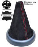 RED STITCHING REAL SUEDE MANUAL GEAR GAITER FOR BMW MINI R50 R52 2001-2006