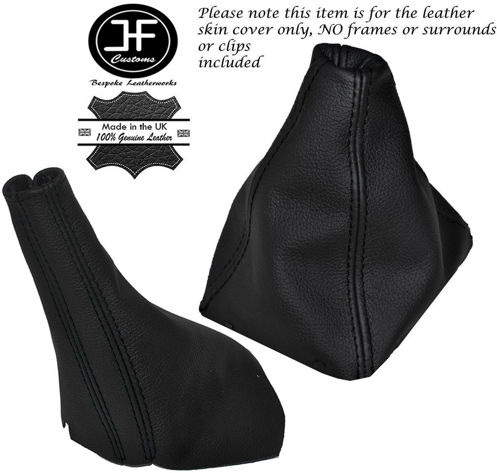 BLACK STICH LEATHER MANUAL GEAR HANDBRAKE GAITER FOR TOYOTA JZX100 CHASER 96-00