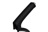 black stitch FITS VOLVO S40 V50 08-12  LEATHER HANDBRAKE HANDLE COVER ONLY