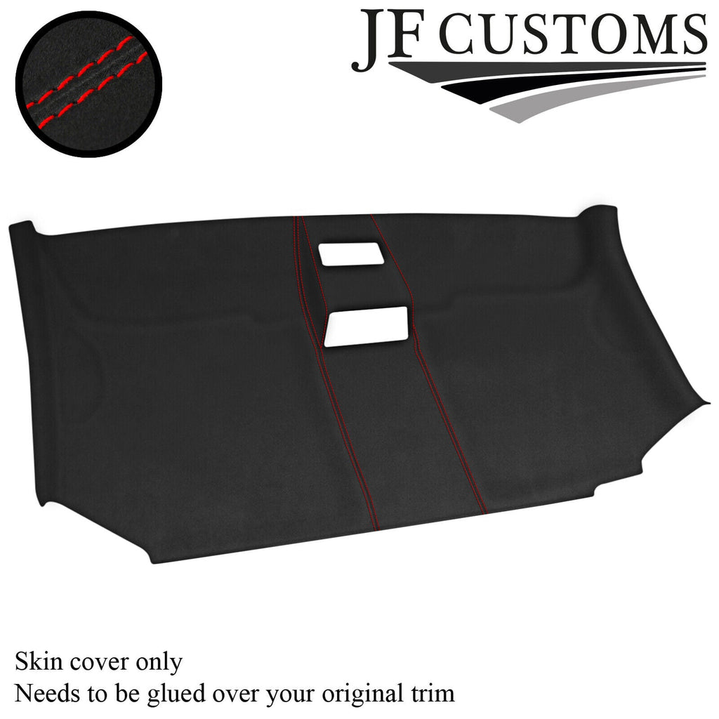 RED STITCH D GREY SUEDE FRONT ROOF HEADLINER COVER FITS VW T5 TRANSPORTER
