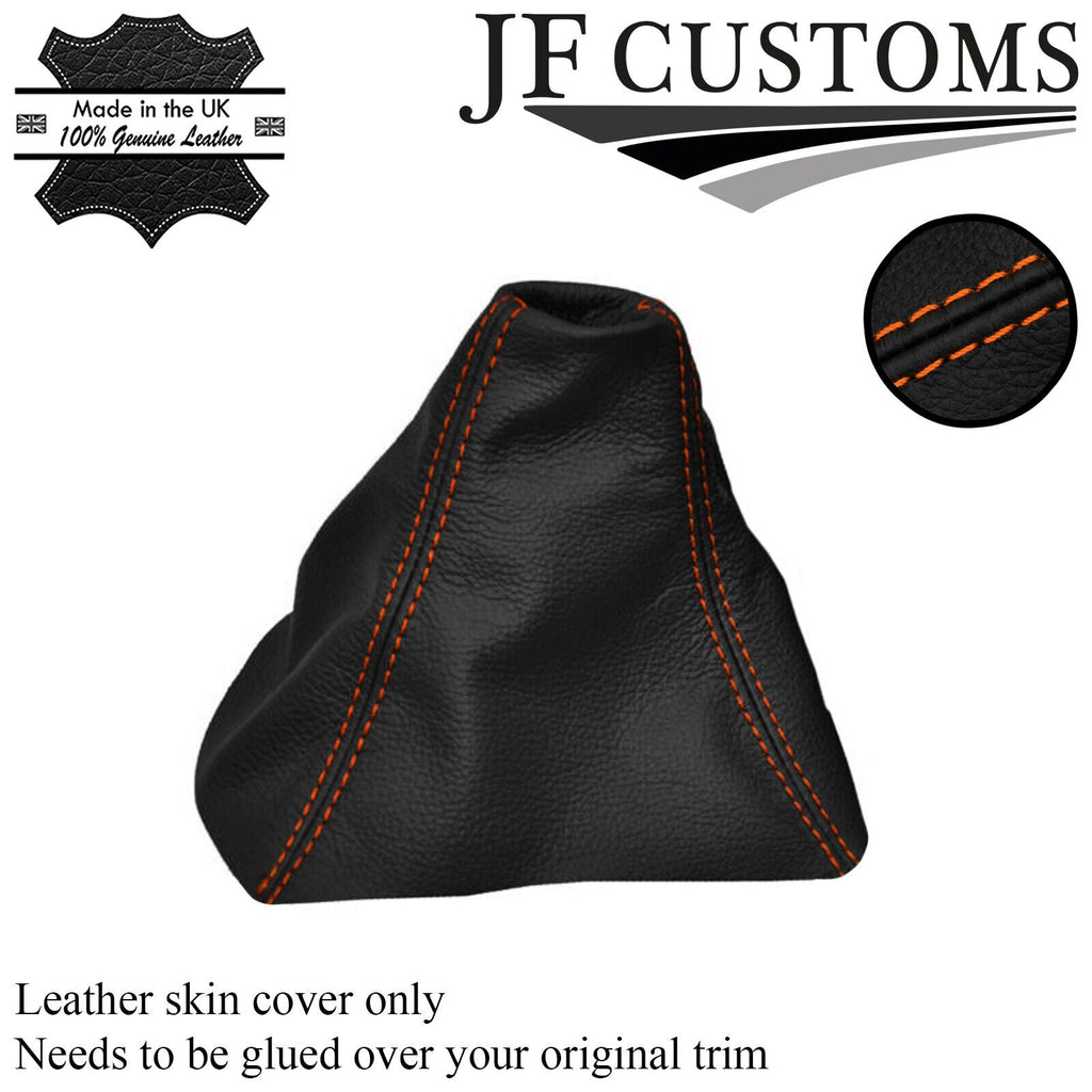 ORANGE STITCH LEATHER MANUAL GEAR GAITER SHIFT BOOT COVER FITS FORD KUGA 08-12
