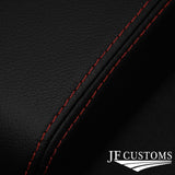 FITS FORD ECOSPORT ST LINE 18-21 D RED STITCH LEATHER ARMREST LID COVER