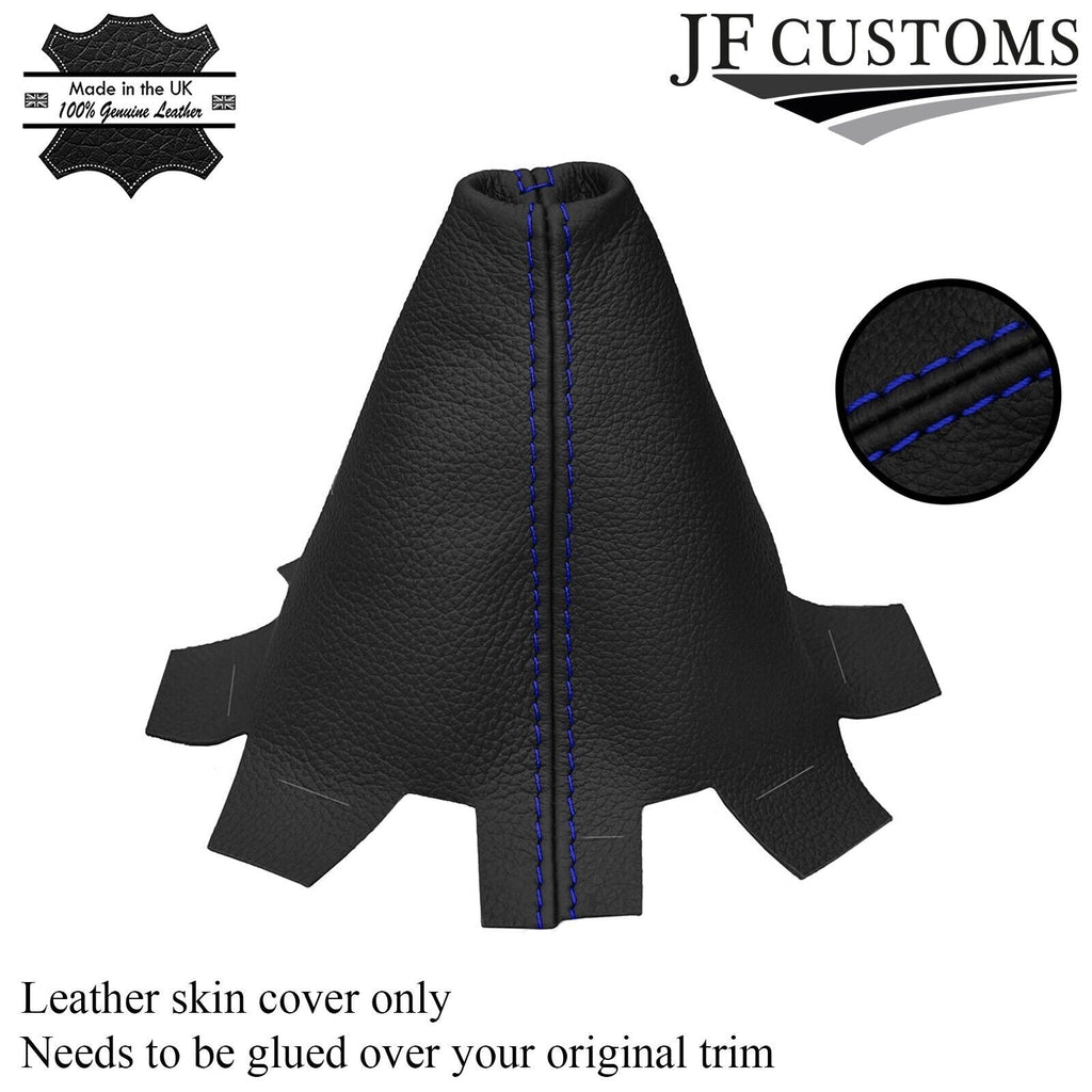 BLUE STITCH FITS VW T5 TRANSPORTER CAMPER VAN 2010-2015 GEAR GAITER LEATHER