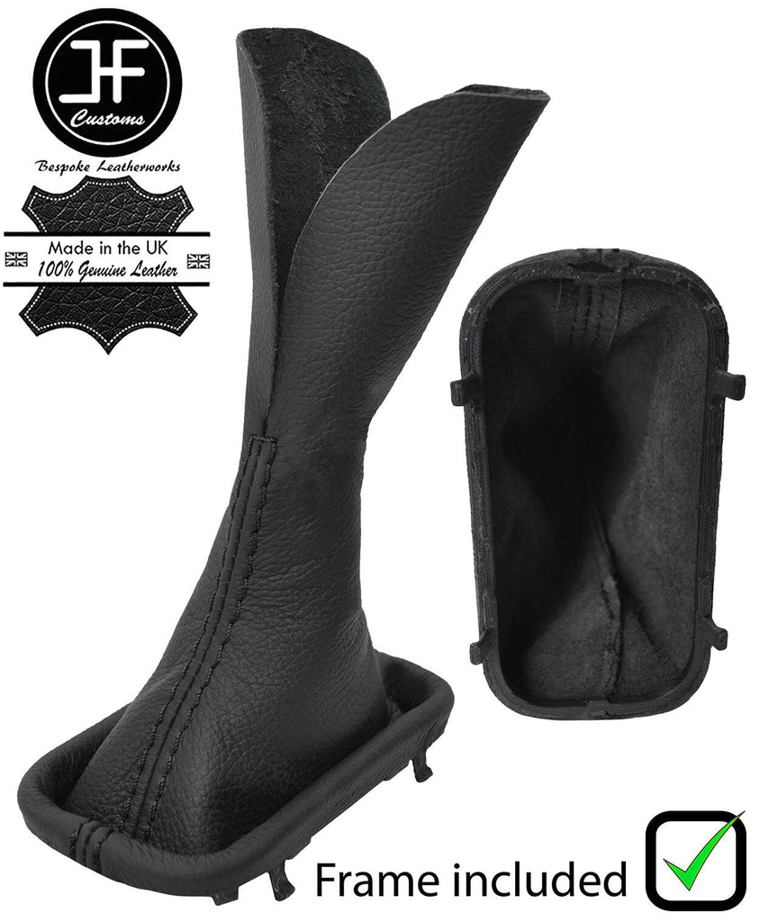 BLACK STITCH LEATHER AUTOMATIC GEAR GAITER + FRAME FOR RANGE ROVER SPORT 05-11