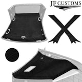 BLACK STITCH LUXE SUEDE HARDTOP ROOF PILLAR KIT COVER FITS BMW E36 CONVERTIBLE