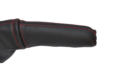 red stitch FITS FORD FOCUS MK1 1998-2004 LEATHER HANDBRAKE HANDLE COVER ONLY