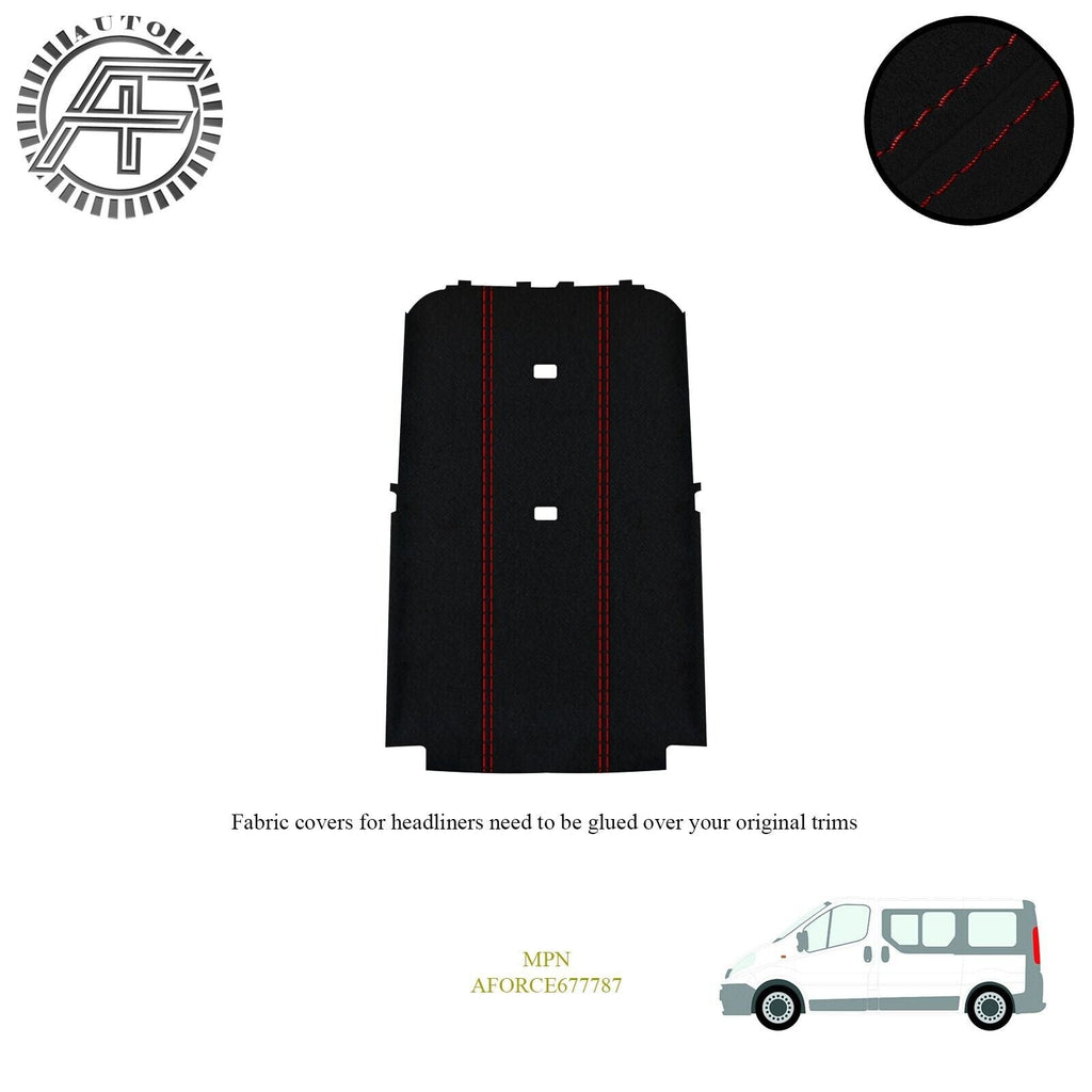 LUXE SUEDE HEADLINER COVER FOR VIVARO/RENAULT TRAFIC LWB MK2 4DOOR VAN 2002-2014
