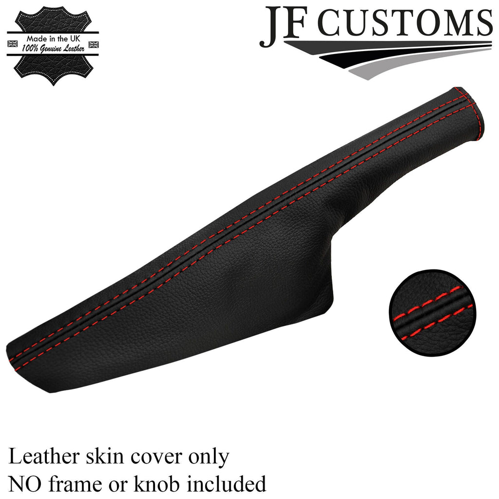 FITS AUDI TT 98-06 LEATHER HANDBRAKE GAITER RED STITCHING CUSTOM NEW MADE IN UK