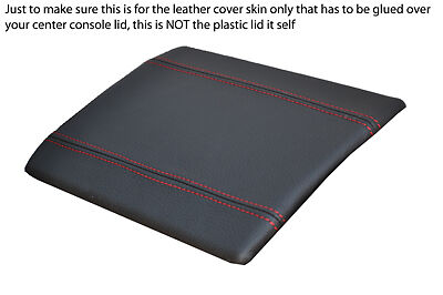 red stitch FITS NISSAN 350Z 03-09 CENTRE CONSOLE LEATHER LID COVER ONLY