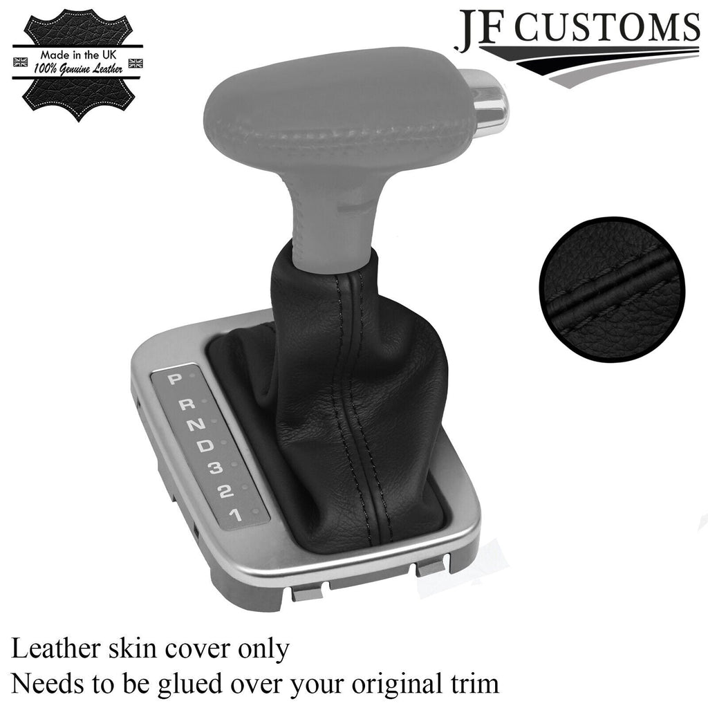 BLACK STITCH LEATHER AUTO GEAR GAITER FOR SATURN L100 L200 L300 00-05 CUSTOM NEW