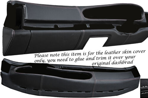 GREY STITCH FITS PORSCHE 944 & 968 86-95 OVAL DASH DASHBOARD LEATHER COVER ONLY