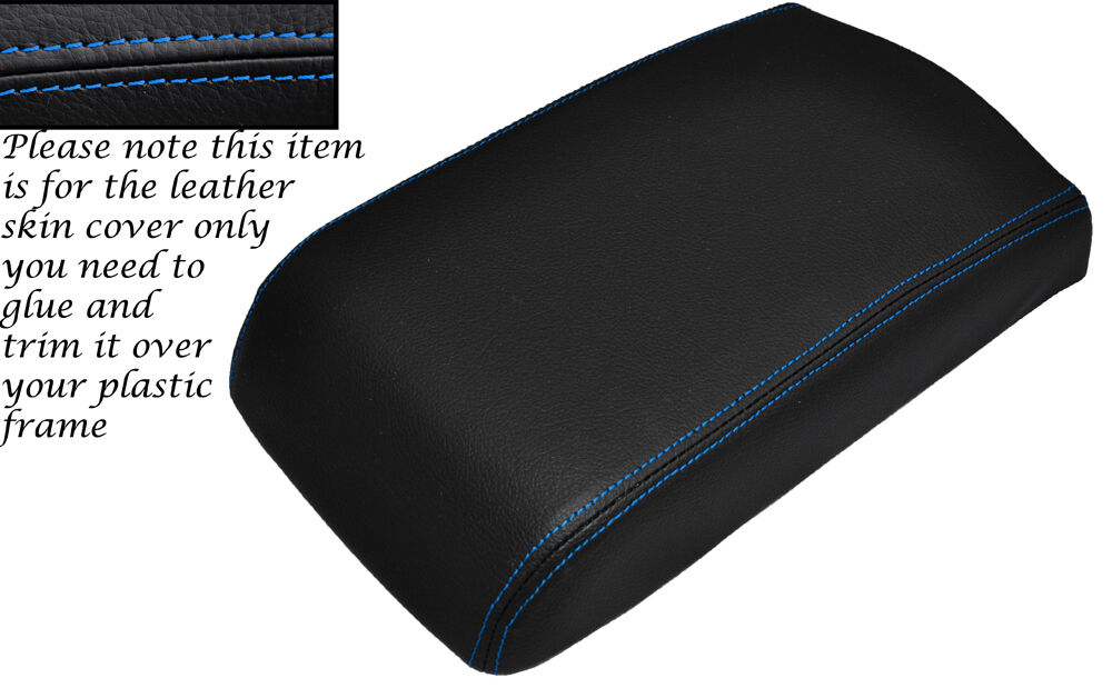 BLUE STITCHING LEATHER ARMREST SKIN COVER FITS MITSUBISHI GTO 3000GT 1992-1999