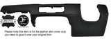 BLACK STITCHING LOWER DASH TRIM LEATHER COVER FITS RANGE ROVER VOGUE L322 02-06