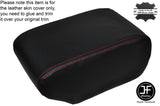 RED STITCH LEATHER ARMREST LID SKIN COVER FITS ISUZU VEHICROSS 1998-2001