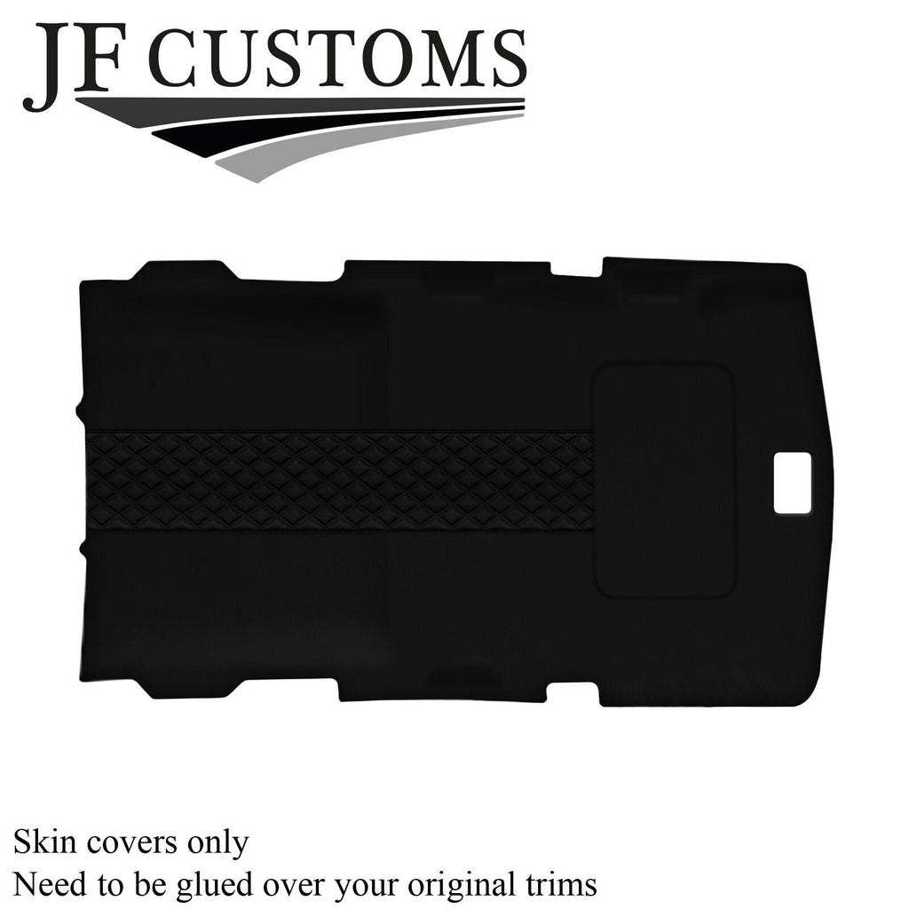 BLACK STITCH LUXE-SUEDE SUNROOF HEADLINER COVER FITS HUMMER H2 02-09 STYLE 3