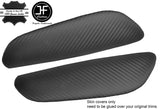 CARBON FIBER VINYL 2X REAR DOOR ARMREST COVERS FITS BMW E46 CONVERTIBLE & COUPE