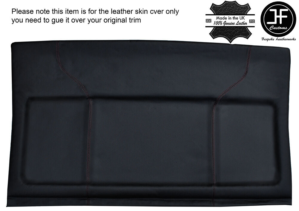 BLACK STITCH PARCEL SHELF LEATHER COVER FITS VW GOLF MK2 II JETTA 83-92