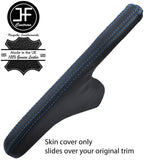 BLUE STITCH CARBON FIBER VINYL HANDBRAKE GAITER FOR FORD FIESTA MK6 MK7 02-08