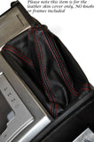 RED STITCH LEATHER AUTO AUTOMATIC HI LOW GAITER FITS MITSUBISHI L200 10-14