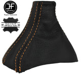 BEIGE  STITCH AUTOMATIC DSG REAL LEATHER GEAR GAITER FITS VW GOLF 5 GOLF 6 05-13